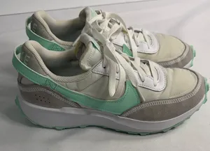 Nike Women's Sneakers in Mint Green and White thumbnail 1