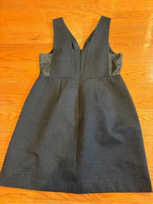 Madewell Sheath Dress Faux Leather Panel Size 12 Career Cocktail Minimalist thumbnail 6