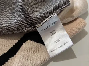 White Fox Beige & Black Knit Two-Piece Set • Size Small thumbnail 10