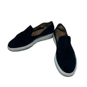 Aquatalia Slip On Sneakers Loafer‎ Lug Sole Leather Suede Black Size US 9 thumbnail 5