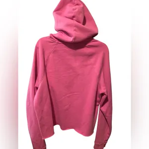 Pink Victoria’s Secret Cropped Hoodie Size Medium thumbnail 2