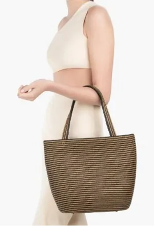 Eric Javits New York Squishee Tote Bag Tan thumbnail 1