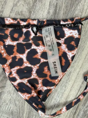 Shein Cheetah Triangle Bikini thumbnail 4