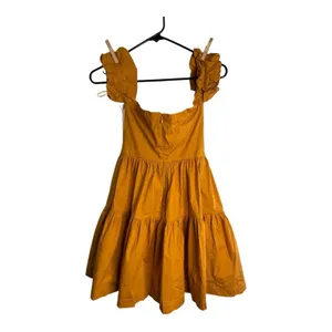 NWT Staud Mini Off The Shoulder Elio Dress In Honey thumbnail 4