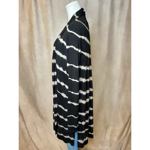 LA Made tie dye stripe long cardigan micromodal thumb hole M thumbnail 3