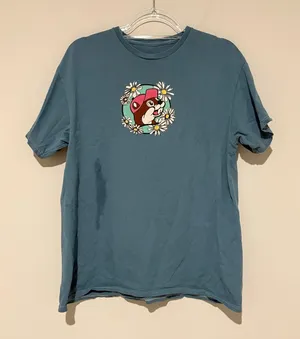 Buc-ee's‎ Honey Bees & Buc-ee's Please blue t shirt Women's SMALL thumbnail 1