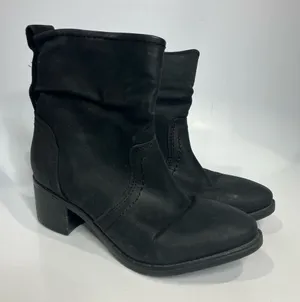 Steve Madden Travis faux leather boots‎ black women’s size 9 punk gothic casual thumbnail 1