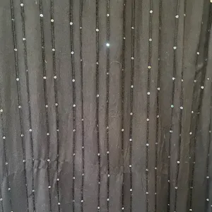 ECHO Lightweight Sheer Black Shawl with Silver Sequin Details thumbnail 5