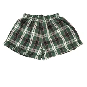 Free People Intimately Green Plaid Pajama Shorts Flannel Lounge Cottagecore thumbnail 3