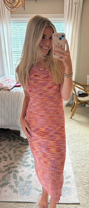 Lucy Paris Knit Midi Dress thumbnail 1