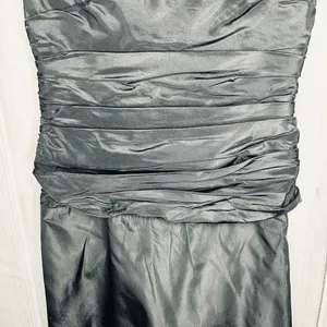 Lazaro Y2K Black Layered Taffeta Evening Gown Dress Sz 4 Sleeveless USA thumbnail 3