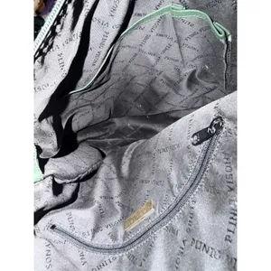 Plinio‎ Visona Italy Green Satchel Genuine Leather Oversized Handbag F thumbnail 14