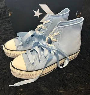CONVERSE Ctas Lift Hi top blue lace up shoes sneakers women’s 9 new thumbnail 1