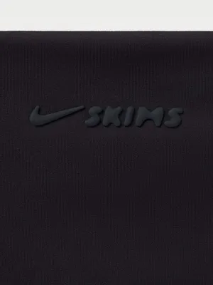NIKE X SKIMS (G15) Matte Double Strap Scoopbra | Color OBSIDIAN | Size Large thumbnail 9