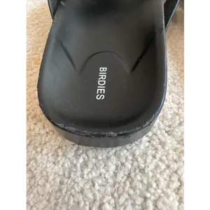Birdies The Robin Slide Sandals Shoes Black Leather Festival Boho Beach thumbnail 8