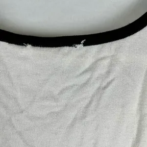 Cato White Sweater Black Outline 3/4 Sleeve XL Top thumbnail 3