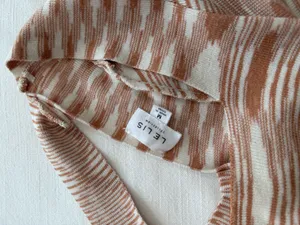 Orange and White Cotton Candy Stripped Longsleeve thumbnail 3
