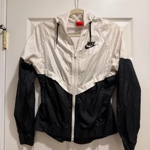 Nike Women's Black and White Jacket thumbnail 1