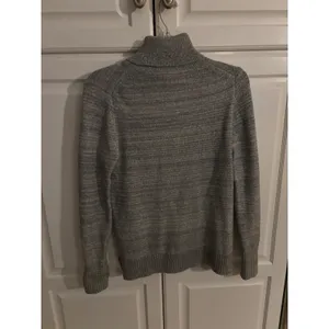 J.Crew Mercantile Womens Grey Heathered Turtleneck Cotton Wool Blend Sweater S thumbnail 4