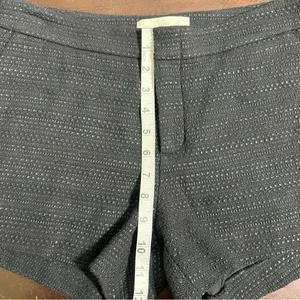 Joie Charcoal Gray Tweed Tailored Shorts Size 4 Textured Classic Chic thumbnail 8