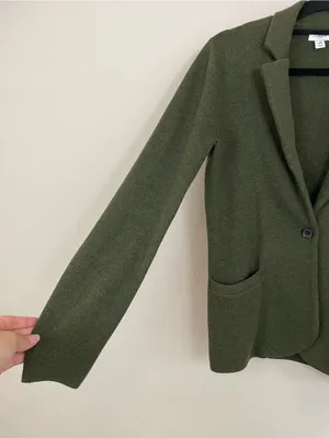 J. Crew Green Schoolboy Classic Fit Sweater Blazer Size XS thumbnail 5
