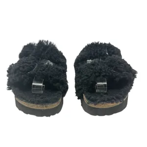 Birkenstock Papillio Arizona Big Buckle Shearling Sandals Teddy Black Size 36‎ thumbnail 2