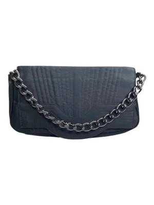 VanEli ❁ Sophisticated Metallic Gunmetal Chain Handle Bag Handbag ❁ Shiny Black thumbnail 15