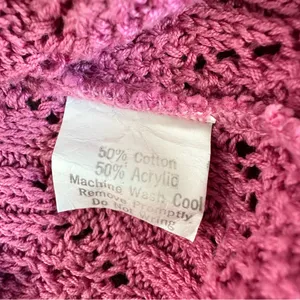 Pink Knit Short Sleeve Sweater Size undefined thumbnail 5