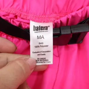 Balera Neon Pink Cargo Dance Pants Womens MA Buckle Belt Joggers thumbnail 2