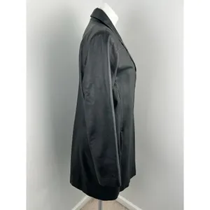 Bagatelle Vintage Genuine Leather Trench Peacoat Large Matrix Mob Wife thumbnail 4