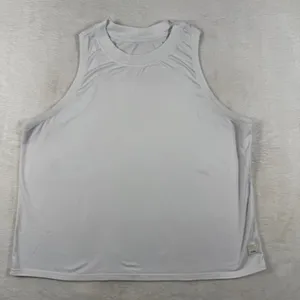 Vuori Performance Activewear Tank Top Light Gray Crew Neck M thumbnail 1