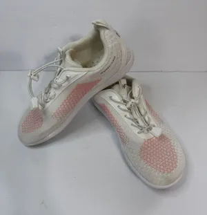 hike Women’s White Athletic Sneakers with Pink Mesh Details thumbnail 1