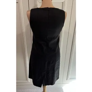 Vtg Irresistibles‎ Black 100% Linen Sheath Dress Size 4 Sleeveless Classic 90s thumbnail 4