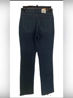 Lee Women's Straight Jeans Classic Fit Stretch Medium Wash 5-Pocket Mid-Rise 10m thumbnail 6