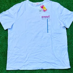 Poppi T Shirt The Ultimate Soda Serve Shirt Graphic White Tee New With Tags thumbnail 2