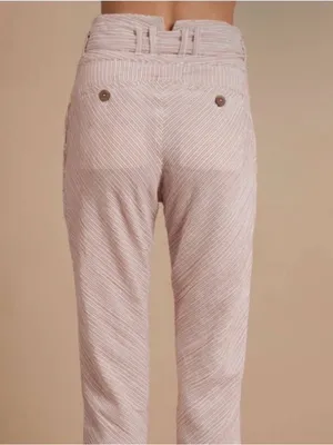 Free People Rumors Yarn Dye Harem Pants Textured High Waisted: Size 8 thumbnail 2