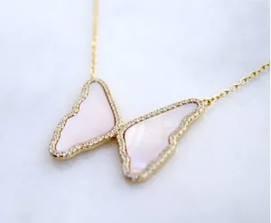 Butterfly Necklace Gold thumbnail 5
