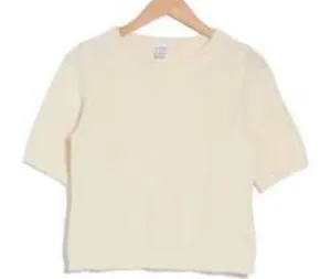 Melrose and Market‎ Cream Crew Neck Sweater with Plush Texture NWOT Size XL thumbnail 1