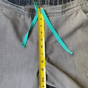 Figs womens Cargo Pants in Gray with Teal Accent thumbnail 4