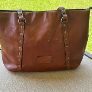 Patricia Nash Brown Leather Tote Bag thumbnail 1
