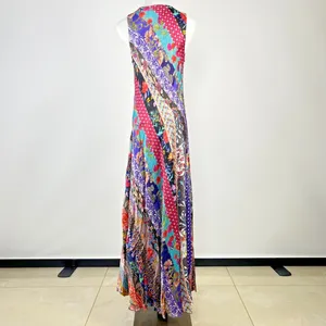 $585 NWOT Johnny Was Treble Bias Floral Sleeveless Maxi Dress Size L Multicolor thumbnail 6
