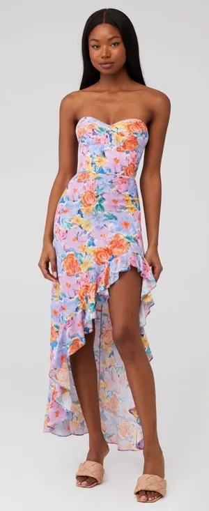 Amanda‎ Uprichard Amalia Strapless Gown Blossom Floral thumbnail 1