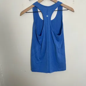 LULULEMON- Swiftly Tech Racerback Heathered Pipe Dream Blue Size 6 thumbnail 4
