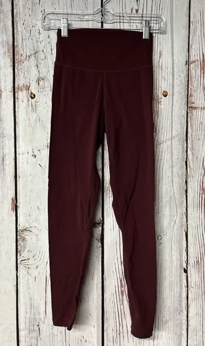 NVGTN High Rise Leggings - Burgundy / Size Small thumbnail 1