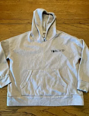 FP Movement Women's Gray Fleece Pullover Hoodie Logo Pockets Relaxed Fit XS thumbnail 1
