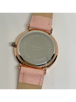 Cruise club rose gold tone women’s watch 36mm quartz analog rhinestone running thumbnail 6