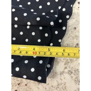 Anne Klein Women’s Sz 8 Blue White Polka Dot Chino Casual Summer Modest Shorts thumbnail 7