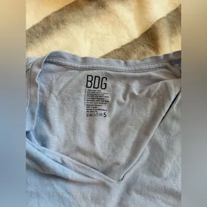 BDG Blue Polo Crop T-Shirt Relaxed Fit thumbnail 4