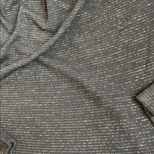 FREE PEOPLE Gray/Metallic Silver DrapeNeck Top Size M NEW thumbnail 6