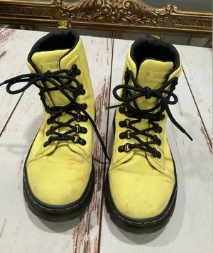 Dr. Martens Combs W‎ Yellow Nylon And Rubber Boots thumbnail 1